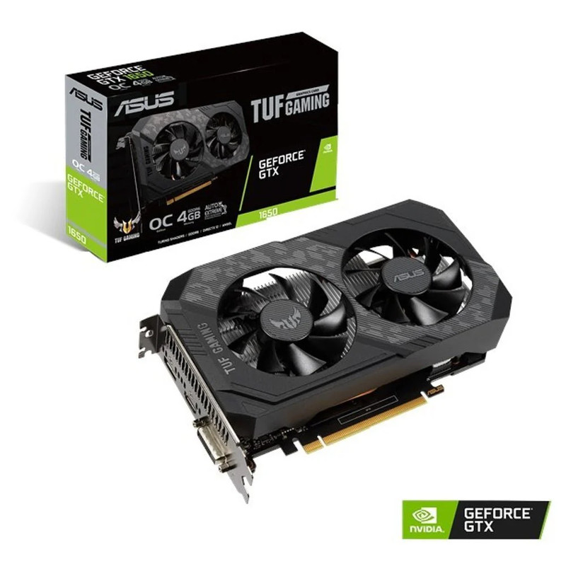 ASUS TUF Gaming GeForce GTX 1650 OC 4GB Graphics Card - كرت الشاشة